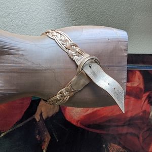 Linea Pelle distressed gold belt Medium